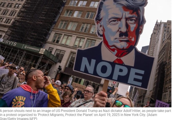 যুক্তরাষ্ট্রজুড়ে ট্রাম্পবিরোধী বিক্ষোভে উত্তাল রাজপথ