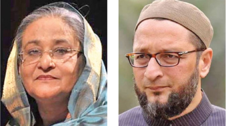 অবৈধ বাংলাদেশী বিতাড়ন প্রসঙ্গে শেখ হাসিনাকে নিয়ে ওয়েইসির বিতর্কিত মন্তব্য