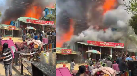 নিয়ন্ত্রণে সাজেকের আগুন