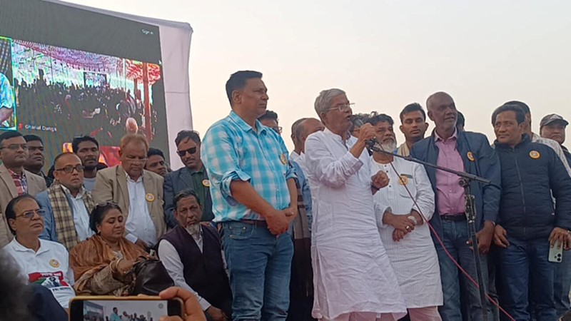 তিস্তার পানি ও সীমান্ত হত্যা বন্ধ ছাড়া বন্ধুত্ব নয়: মির্জা ফখরুল