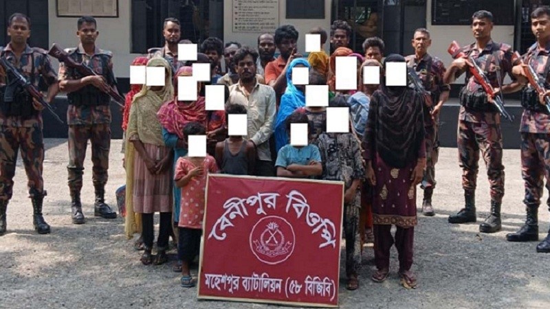 চুয়াডাঙ্গা সীমান্তে ২৬ বাংলাদেশীকে বিজিবির কাছে হস্তান্তর করল বিএসএফ