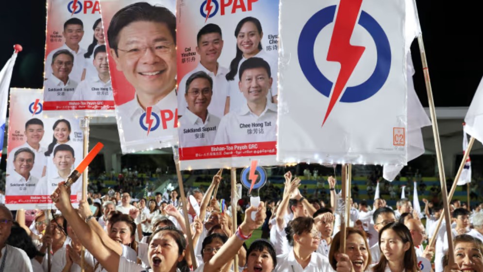 সিঙ্গাপুরে পুনরায় পিএপি’র নিরঙ্কুশ বিজয়