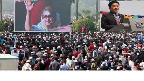 সাবেক প্রধানমন্ত্রী খালেদা জিয়ার মৃত্যুতে সিঙ্গাপুরের প্রধানমন্ত্রী ও সিনিয়র মিনিস্টারের শোক